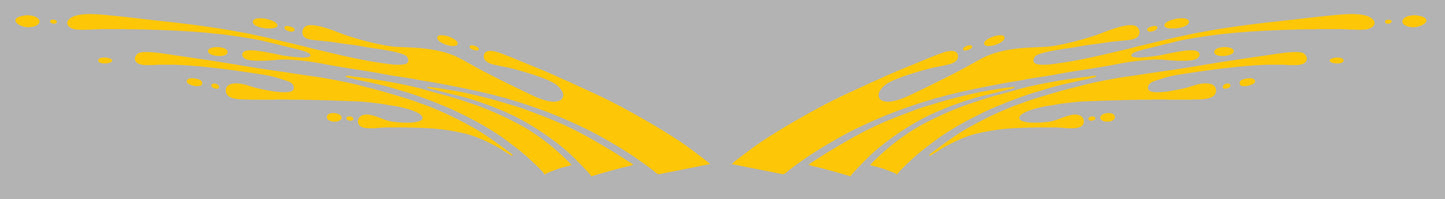 Vinyl Decals - Splash Design - Color Yellow