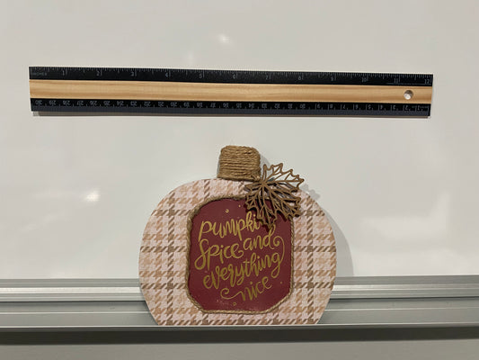 Handmade Craft / "Pumpkin" Décor Plaque