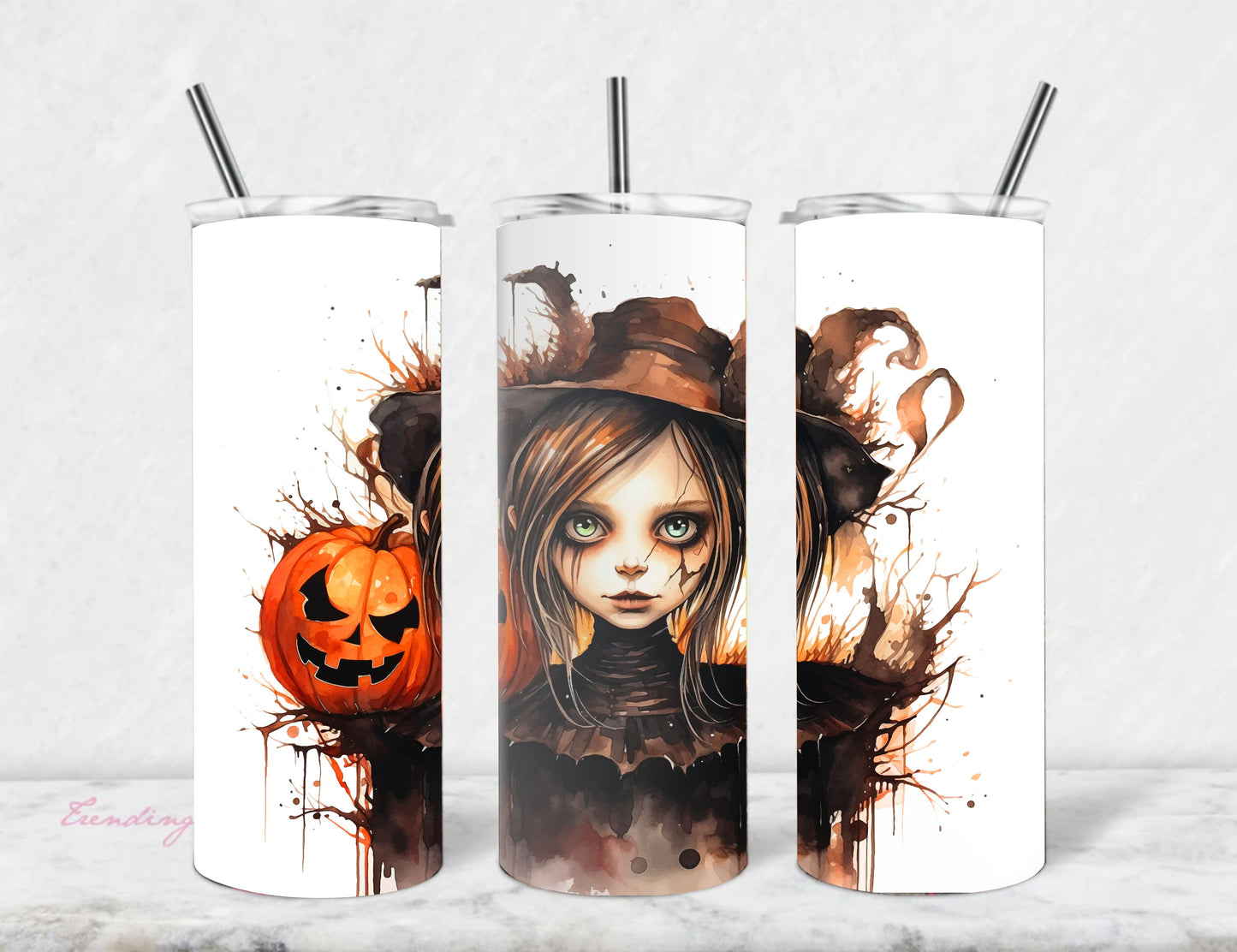 Halloween Witch Stainless Steel Vacuum Insulated Tumbler