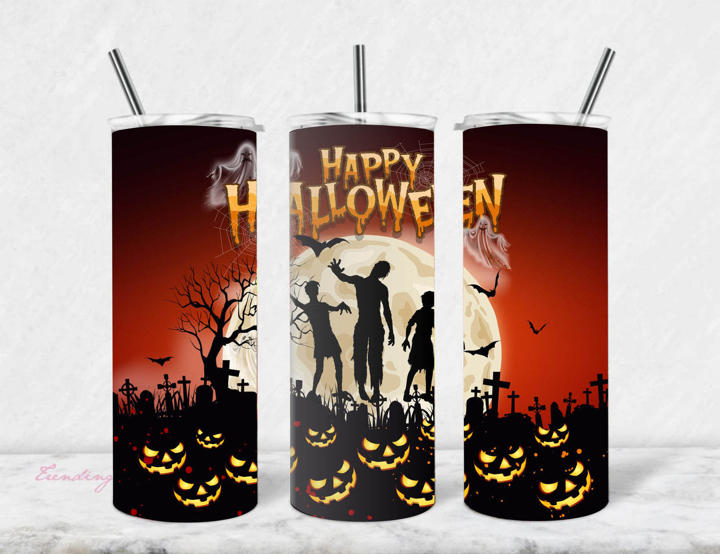 Happy Halloween Stainless Steel Vacuum Insulated Tumbler