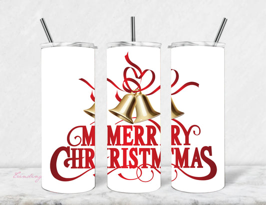 Merry Christmas Bell Stainless Steel Vacuum Insulated Tumbler