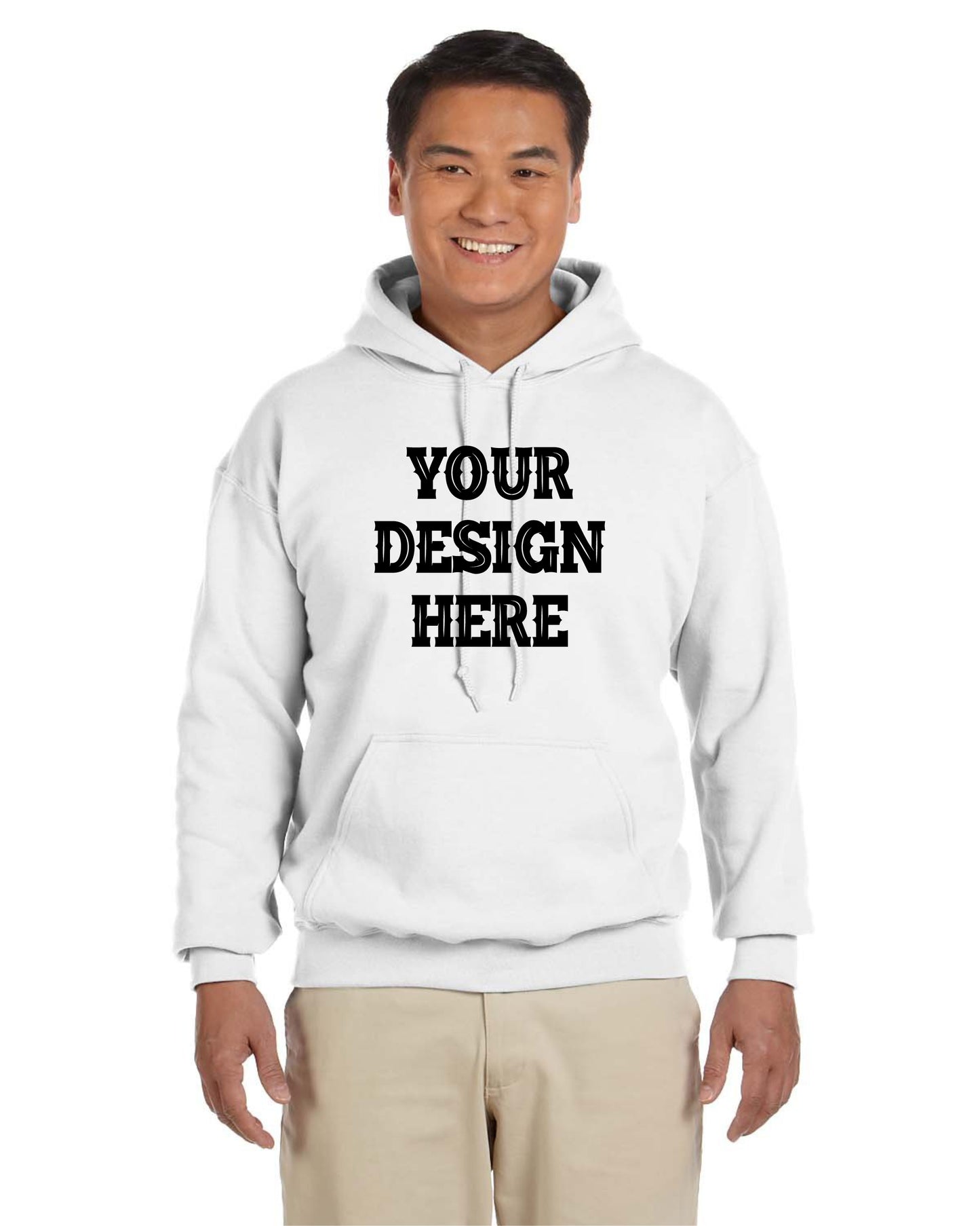 Hooded Pullover Sweatshirt with Customer Design