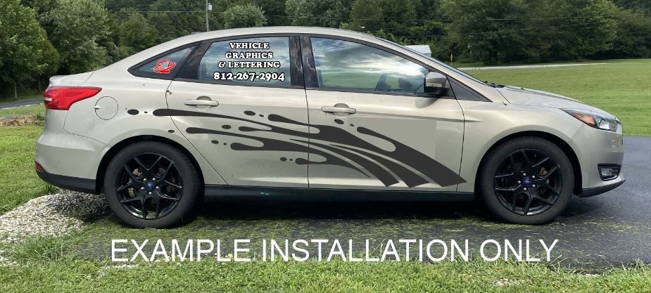 Vinyl Decals - Splash Design Example Installation Only