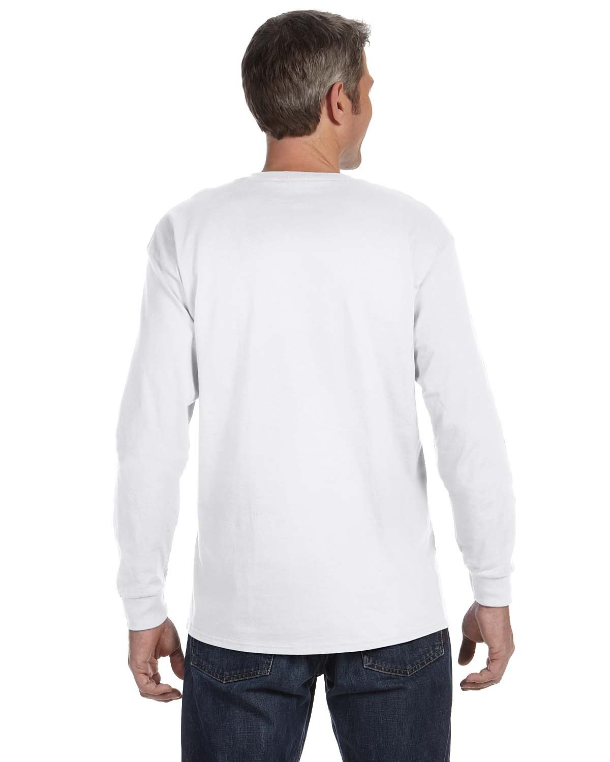 Classic Fit Long Sleeve Cotton Tee with Customer Design