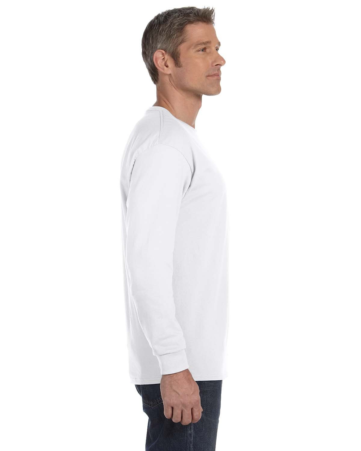 Classic Fit Long Sleeve Cotton Tee with Customer Design