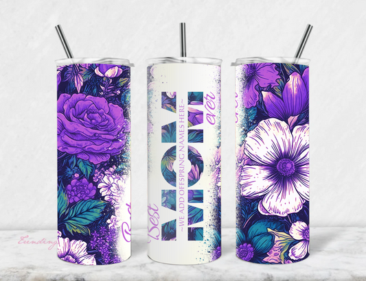 Mothers Day gift idea, stainless steel skinny tumbler.